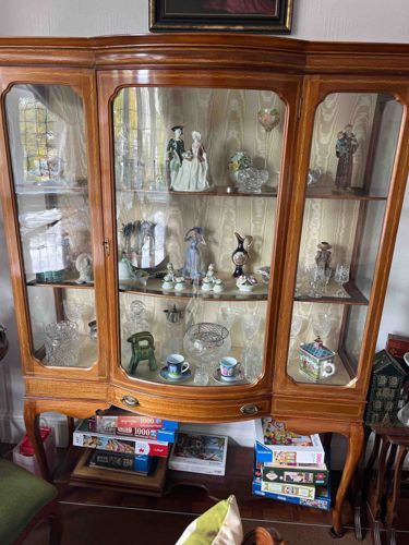 French Provincial Style Curio Cabinet