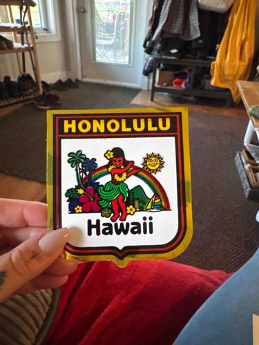 Honolulu Hawaii Souvenir Sticker