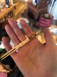 Alaskan Art Ivory Totem Pole Hair Piece