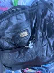 JC (Jessica Carlyle) Black Patchwork Leather Shoulder Bag