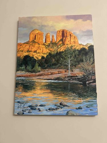 Kelly David 'Sedona Landscape with River' Painting