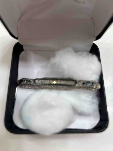 Art Deco Filigree Bar Brooch