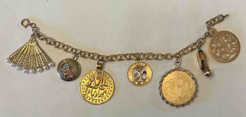 Vintage Multi-Charm Bracelet