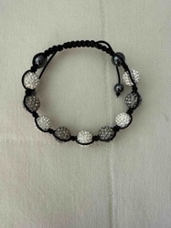 Shamballa-style Beaded Bracelet