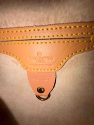 Louis Vuitton Leather Tag with Date Code