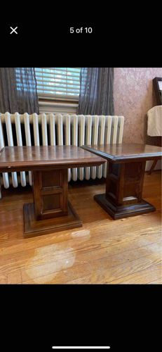 Ethan Allen Solid Wood End Tables (Pair)