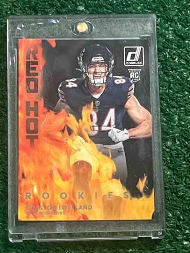 Colston Loveland Panini Donruss Red Hot Rookies Custom Football Trading Card