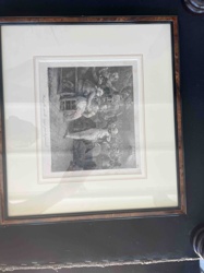 Framed Engraving/Print of Classical Scene with Figures