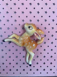 Vintage Ceramic Fawn Figurine