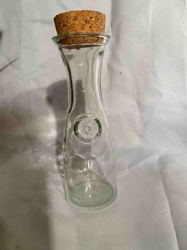 Glass Wine Carafe with Cork Stopper