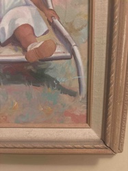 Painting of Child's Foot with Signature 'S. Rose' (or 'J. Rose')
