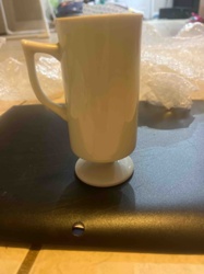 Off-White Ceramic Irish Coffee Mug