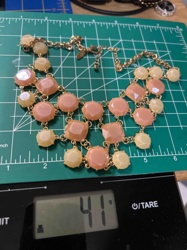 Multi-Colored Geometric Bib Necklace