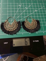 Bohemian Filigree and Tassel Hoop Earrings