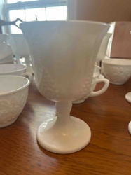 Colony "Harvest Grape" Milk Glass Goblet