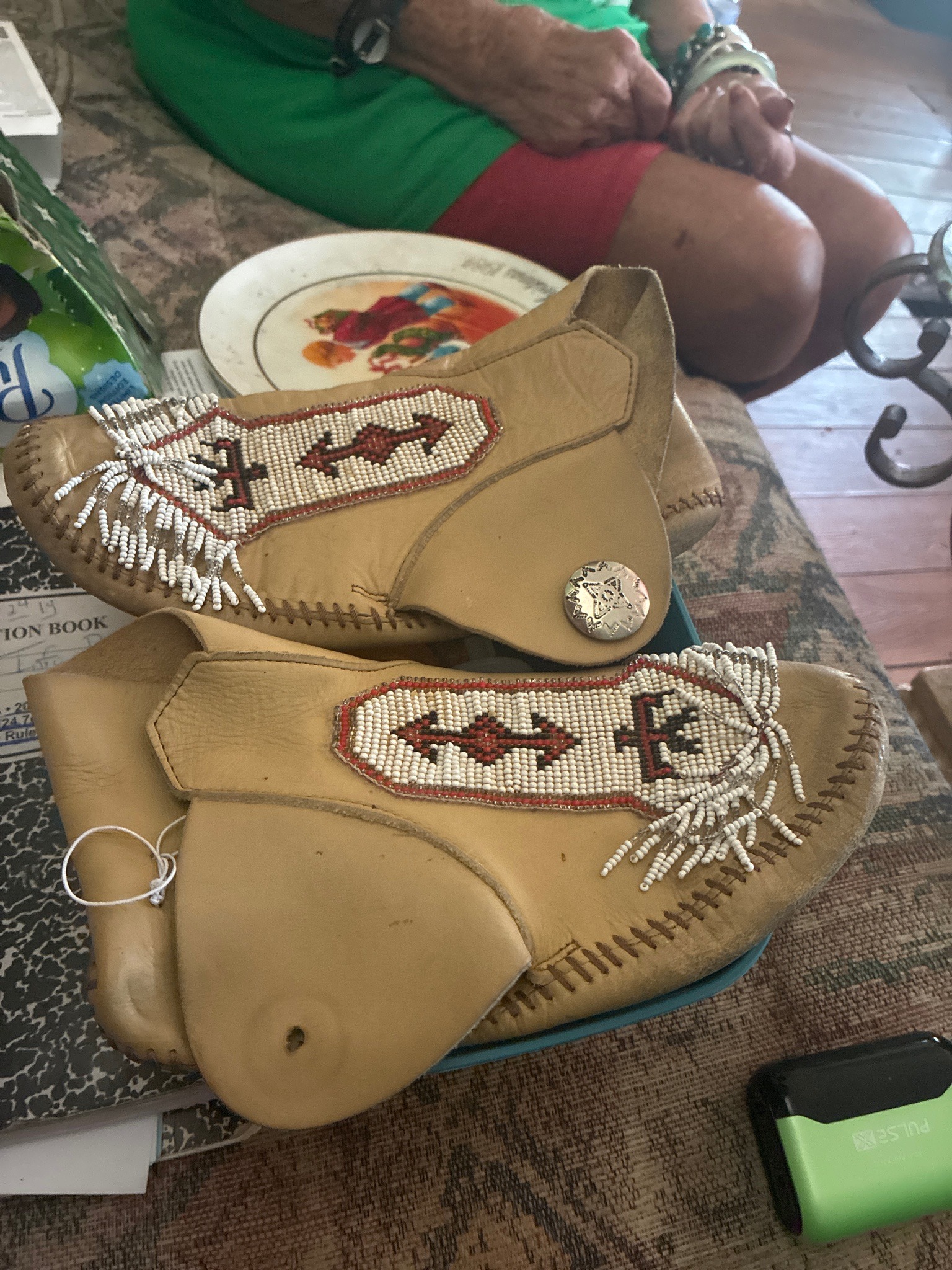 Submitted photo of Beaded leather moccasins