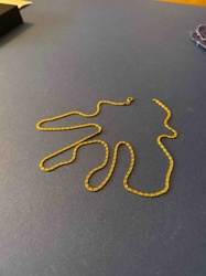 Gold-Toned Snake Chain Necklace (Damaged)