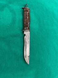 Vintage Survival Knife with Sawback Blade