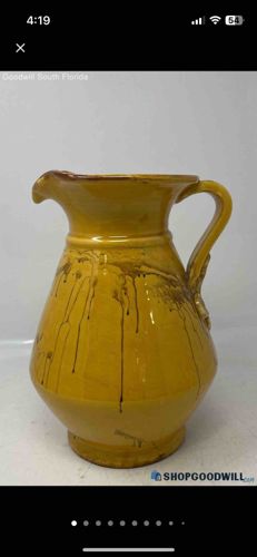 Italian Vintage Drip Glaze Vase