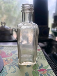 Antique/Vintage Threaded Glass Bottle