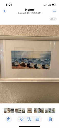Coastal Scene Watercolor Painting with Boats