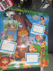 Disney 'I Love Disney Sing-Along Songs!' Photo Booth Poster