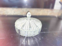 Pressed Glass Trinket Box