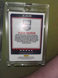 Nixon Warren 15U National Team 2023 Panini USA Baseball Stars & Stripes Trading Card (Reverse Side)
