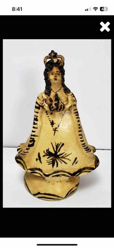 Mexican Folk Art Figurine of the Virgin Mary