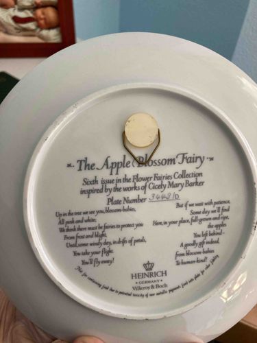 The Apple Blossom Fairy Collector Plate by Heinrich Villeroy & Boch