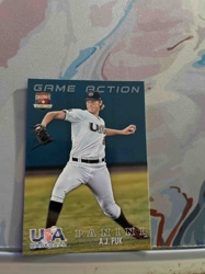 Panini Game Action A.J. Puk Collegiate USA Baseball Trading Card