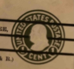 United States 1 Cent Postage Stamp