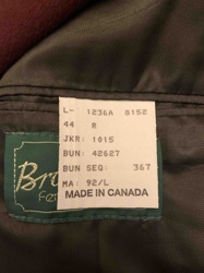 Brodericks Men's Wool Blazer - Size 44R