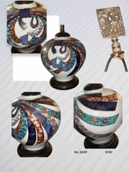 Japanese Imari Porcelain Lamp Bases