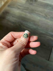 Emerald and Diamond Cluster Ring