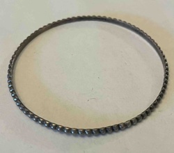 Beaded Sterling Silver Bangle