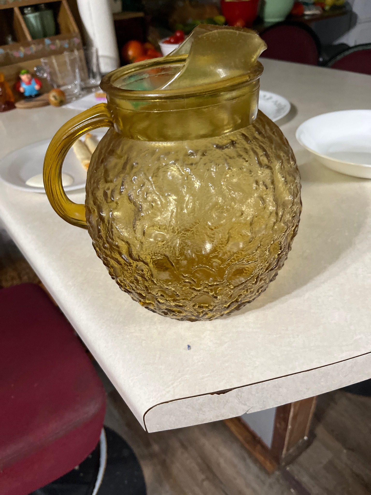 Submitted photo of Amber Glass Pitcher