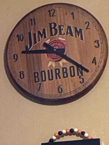 Jim Beam Bourbon Wall Clock