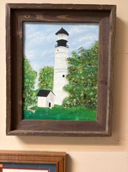 Folk Art Painting of Key West Lighthouse