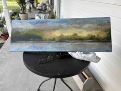 Serene Landscape Painting on Canvas