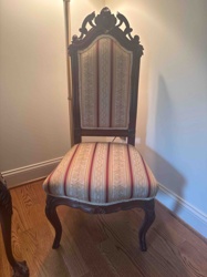 Ornate Upholstered Dining or Side Chair