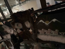 Inuit-Inspired Decorative Sled Display