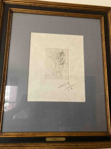 Salvador Dalí Signed Drypoint Etching