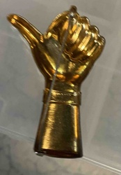 Vintage Golden Hand Shaka/Thumbs Up Brooch