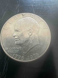 U.S. Bicentennial Eisenhower Dollar Coin (Obverse)