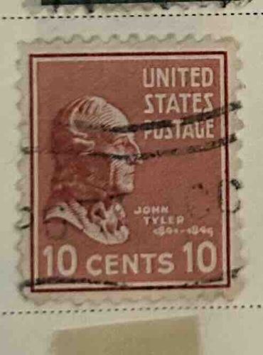 John Tyler 10 Cents United States Postage Stamp
