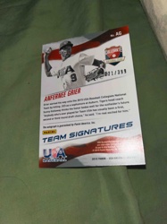 2015 Panini USA Baseball Team Signatures Anfernee Grier Collegiate National Team Trading Card #221/399