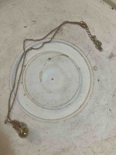 Glitter Lightbulb Necklace