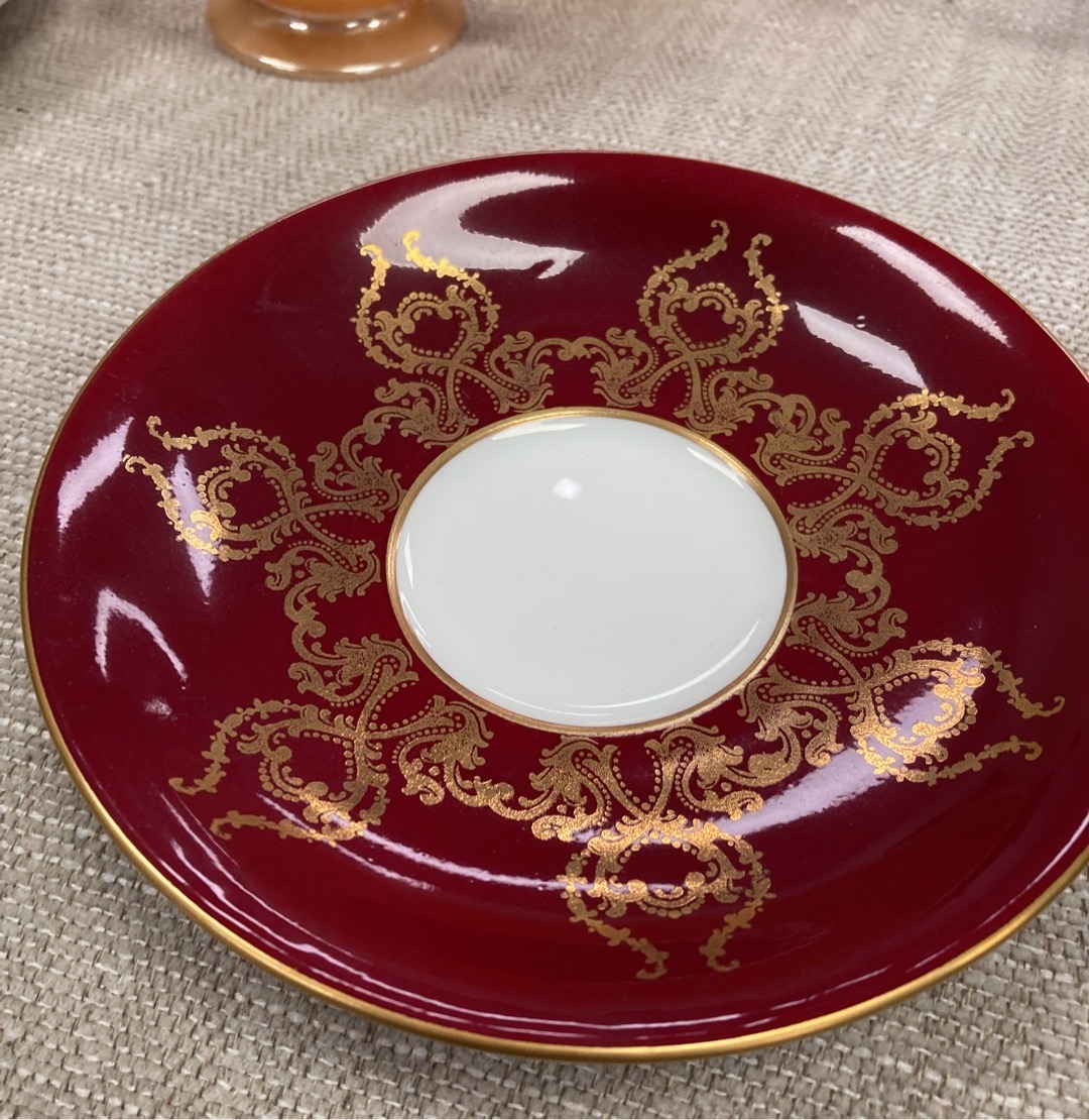 Submitted photo of Porcelain saucer, attributed to Aynsley England (unverified)