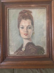 Portrait of a Woman, signed 'Stoessel Nov. 1941'